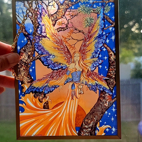 Glassmasters Amy Brown Art Stained Glass, Tempest Fugit - Picture 4 of 6